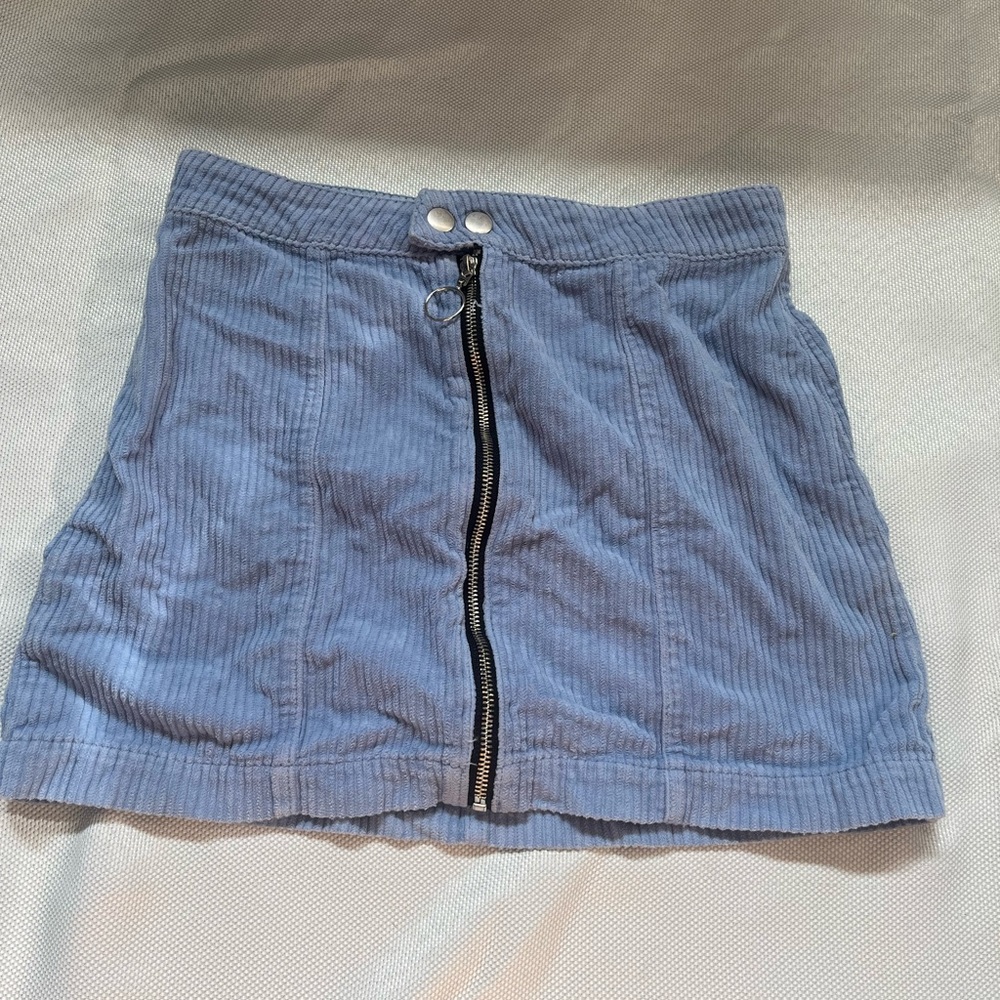 Pacsun Blue Corduroy Skirt - Picture 1 of 3